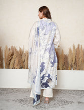 Lavender Blue floral print cotton suit set